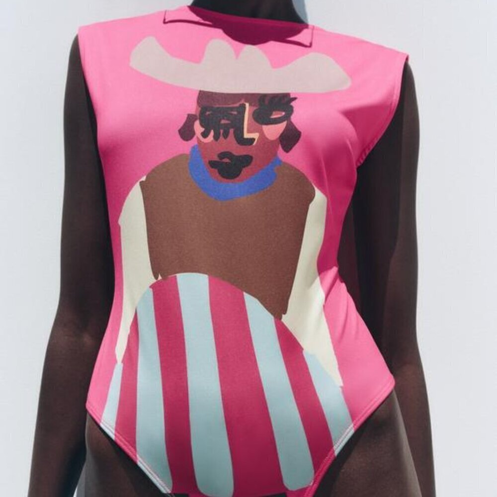 ZARA JUSTINE FRANCO BODYSUIT Size S, M, LNEW WITH TAG! - Picture 3 of 8